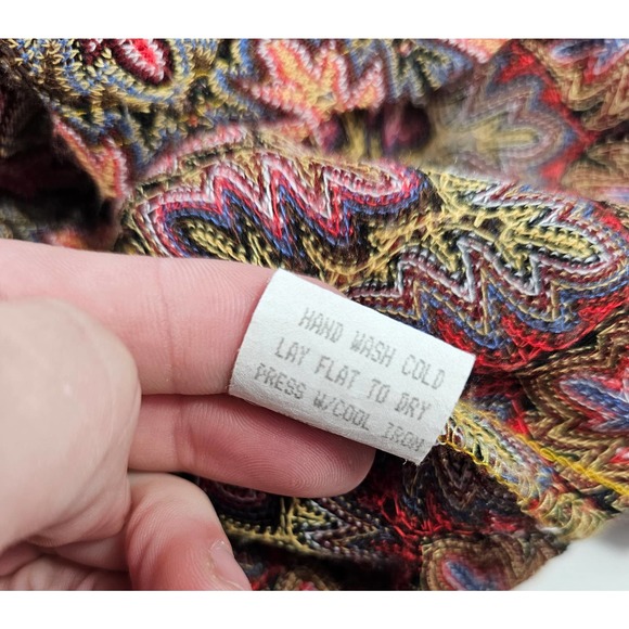 Ivy jane lightweight colorful long sleeve tunic medium semi sheer - Picture 5 of 8